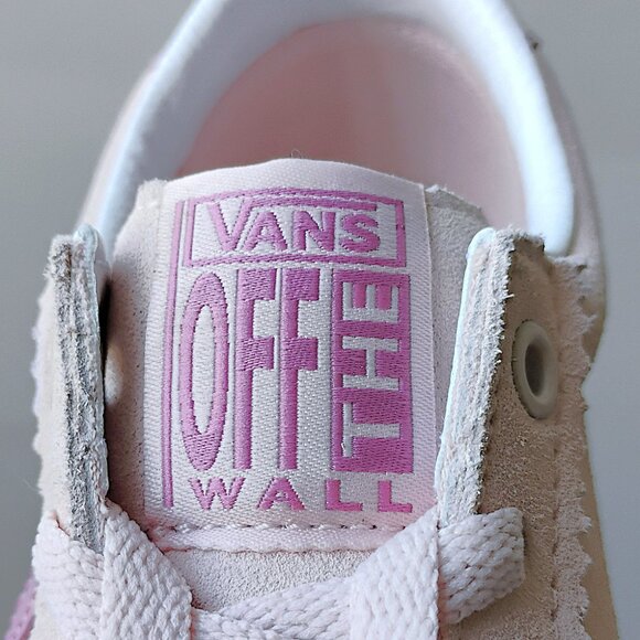 Vans Women\'s Sport Low Suede Sneaker in Lovely Pink Suede & Sporty White Sole